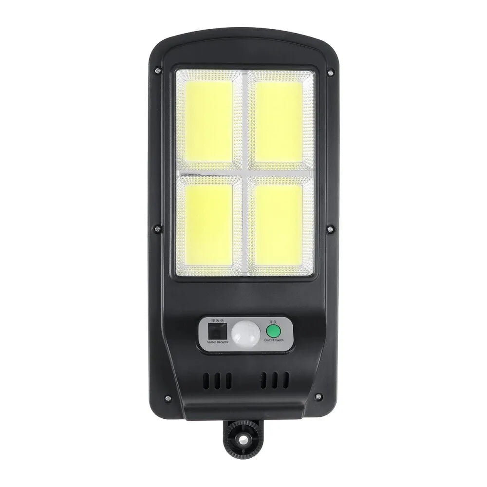 Lampa solară LED 60W cu senzor de mișcare – vedere frontală