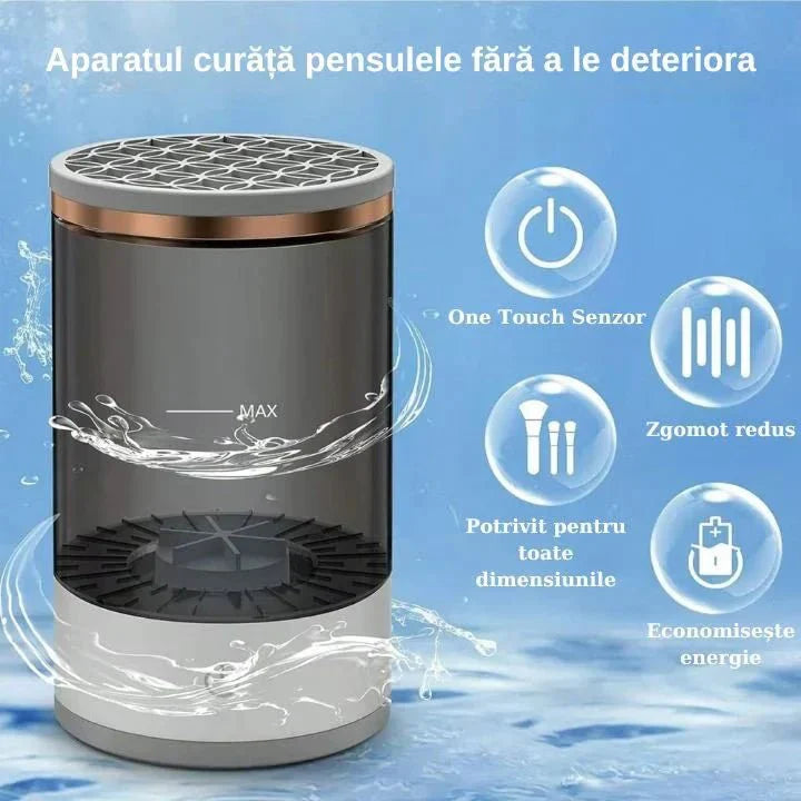 Aparat Curățat Pensule Machiaj 2 în 1 – Spălare și Uscare - Promagg.ro