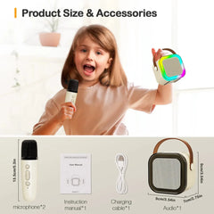 Boxa Karaoke Cu Microfoane Smart, Conectare Bluetooth, IOS/Android - Promagg.ro