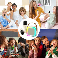 Boxa Karaoke Cu Microfoane Smart, Conectare Bluetooth, IOS/Android - Promagg.ro
