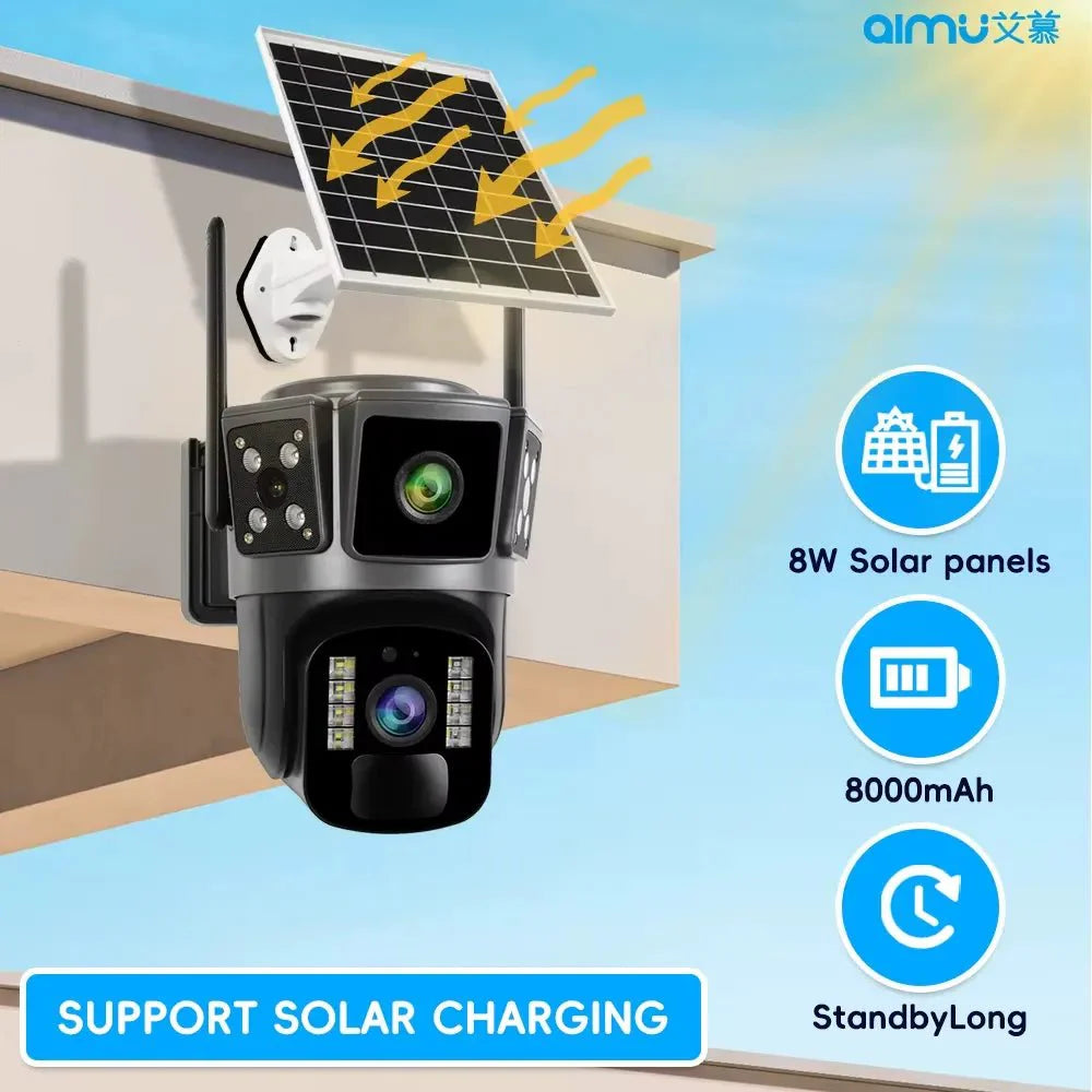 Cameră de Supraveghere Solară 6MP UltraHD – WiFi & 4G - Promagg.ro