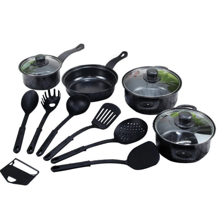 Set 13 Piese Oale și Tigăi Antiaderente cu accesorii - Promagg.ro