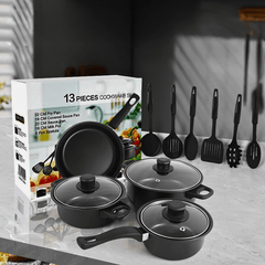 Set 13 Piese Oale și Tigăi Antiaderente cu accesorii - Promagg.ro