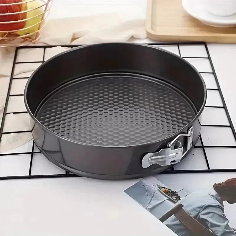 Set 3 Forme pentru Prăjituri, Inima, Patrat, Rotund, Baza detasabila, acoperire antiaderenta, 24 cm/26 cm/28 cm - Promagg.ro