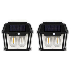 Set 3 Lampi Solare de Perete cu 2 Becuri Tip Clasic LED cu Senzor de Mișcare - Promagg.ro