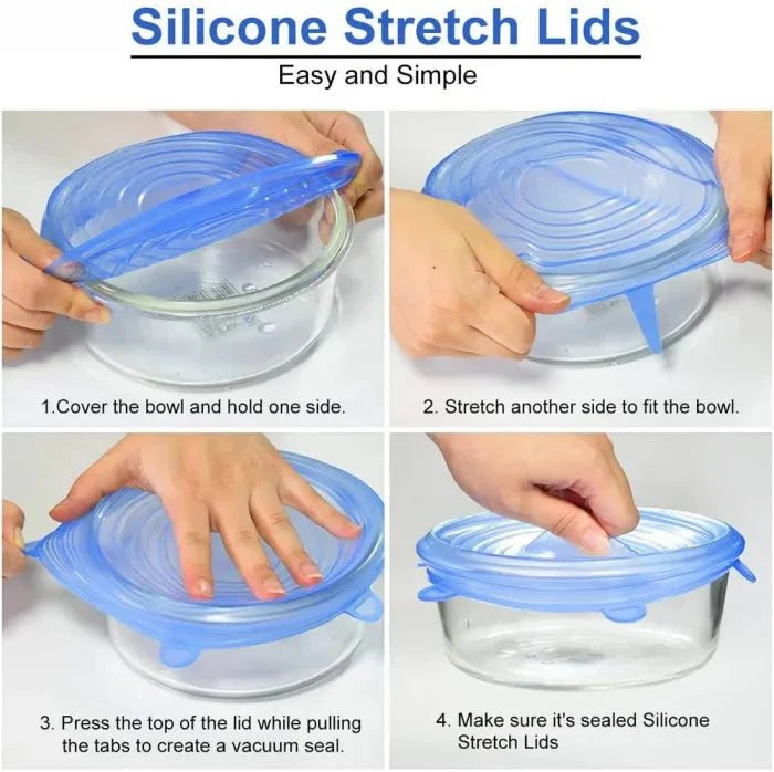 Set 6 Capace Flexibile din Silicon - Promagg.ro